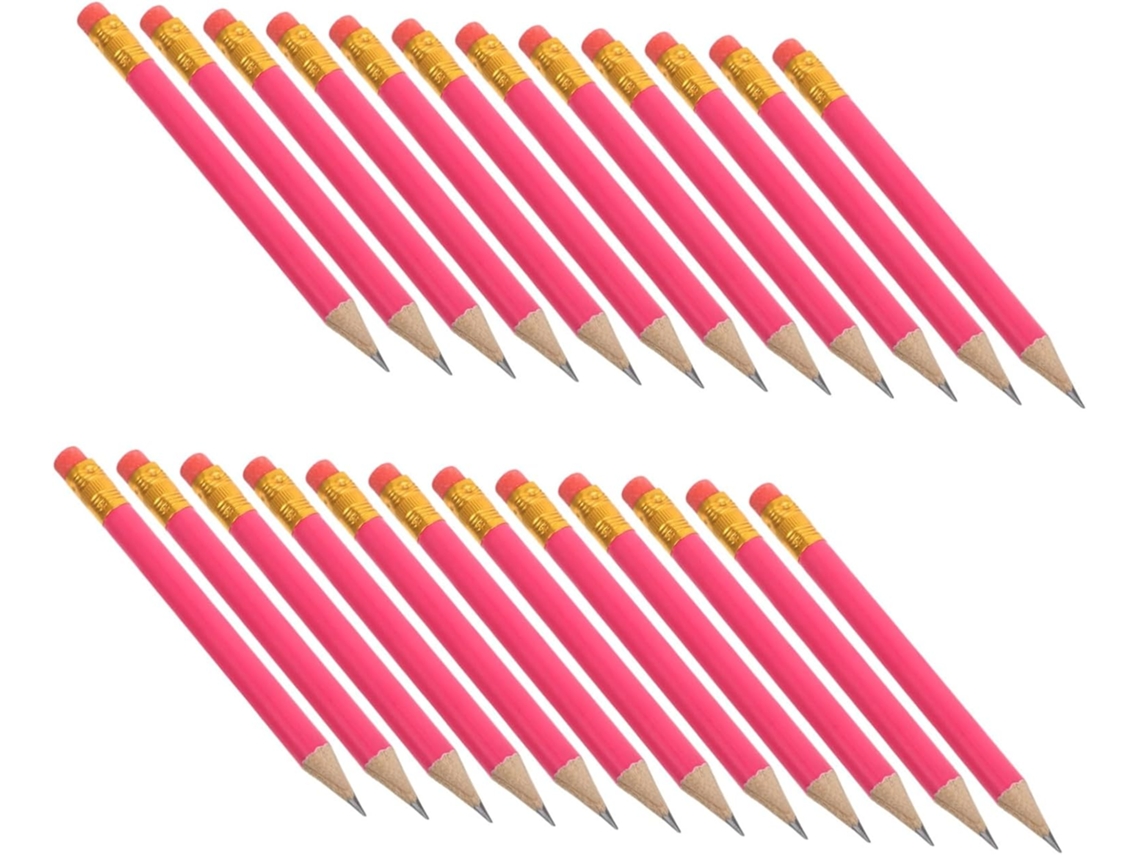 72 Miniaturas de Golfe Meio Hb com Borracha - Ideal para Escola, Escritório, Desenho e Sala de Aula - Prêmio