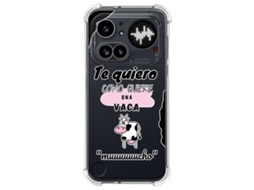 Capa Tumundosmartphone De Silicone À Prova De Choque Para Nothing Phone 4a Pro 5g Com Estampa De Vaca Em Estilo Cartoon