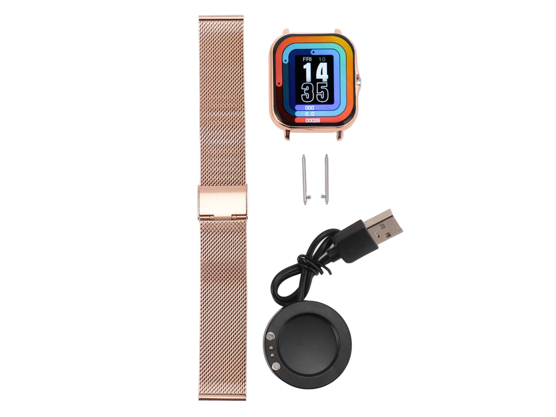 Relógio Inteligente Esportivo 1.69 Polegadas Tela Touch Ip68 À Prova D'água Com Bluetooth Para Android Ouro