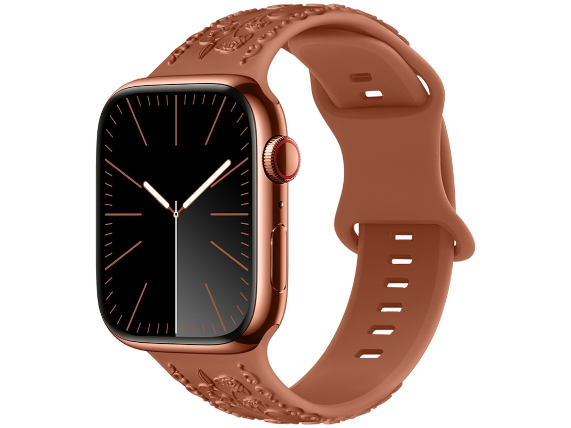 Bracelete Para Apple Watch 38/40/41/42mm Marrom Cuich