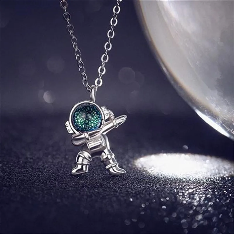 Colar de Casal com Pingente de Astronauta, Série Astronauta MDUG