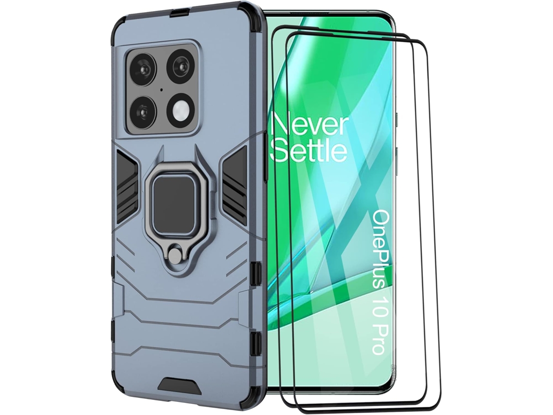 Capa Proteção Mil Std Para Oneplus Oneplus 10 Pro Hongwe. Magnética Azul