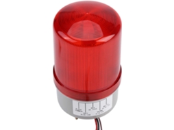 Sinalizador Led Vermelho Rotativo, Luz De Advertência Emergência Ac220v 3w Com Suportes Montagem Para Oficina