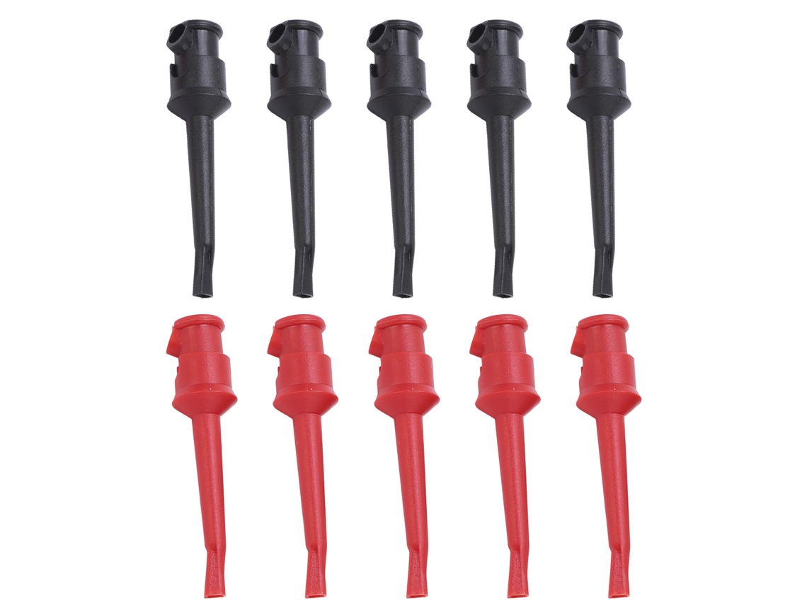 Conjunto de 5 ganchos de teste solda, mini, para multímetro, YURU