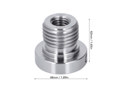 Adaptador De Eixo Para Torno De Madeira Laxiscreed, Compatível Com Cabeça De 33mm E Rosca Fêmea De 18mm