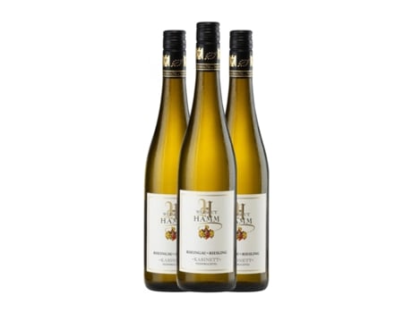 Vinho branco HAMM Kabinett Feinfruchtig Riesling Semi-seco Semi-doce Rheingau (0.75 L - 3 Unidades)