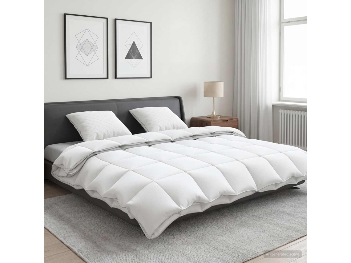 Vidaxl Conjunto De Edredão 90% Penas De Ganso Fulda 3 Unid. 310 Gsm