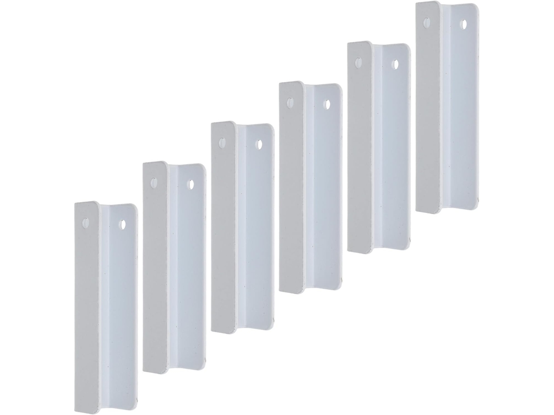 Kit De Fixação Parede Para Portão Com Ranhura Em Forma U Toyvian, 6 Peças, Ferragens De Reforço Em Aço Carbono Com