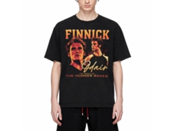 Rockinstone Hunger Games Fiery Finnick Black T-shirt Size:xxl