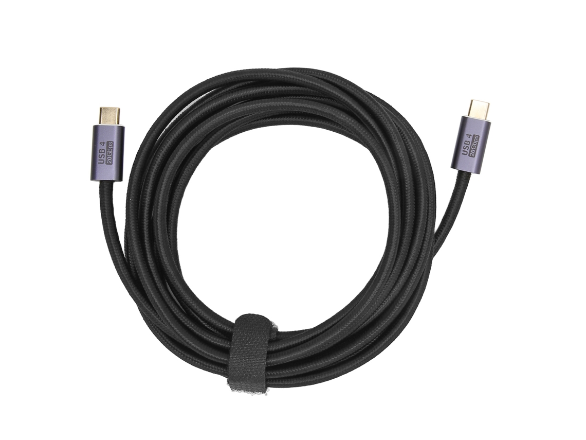 Mali cabo Usb 4.0 Type C para Type C 20gbps 8k 60hz Carga Pd100w Nylon 3m