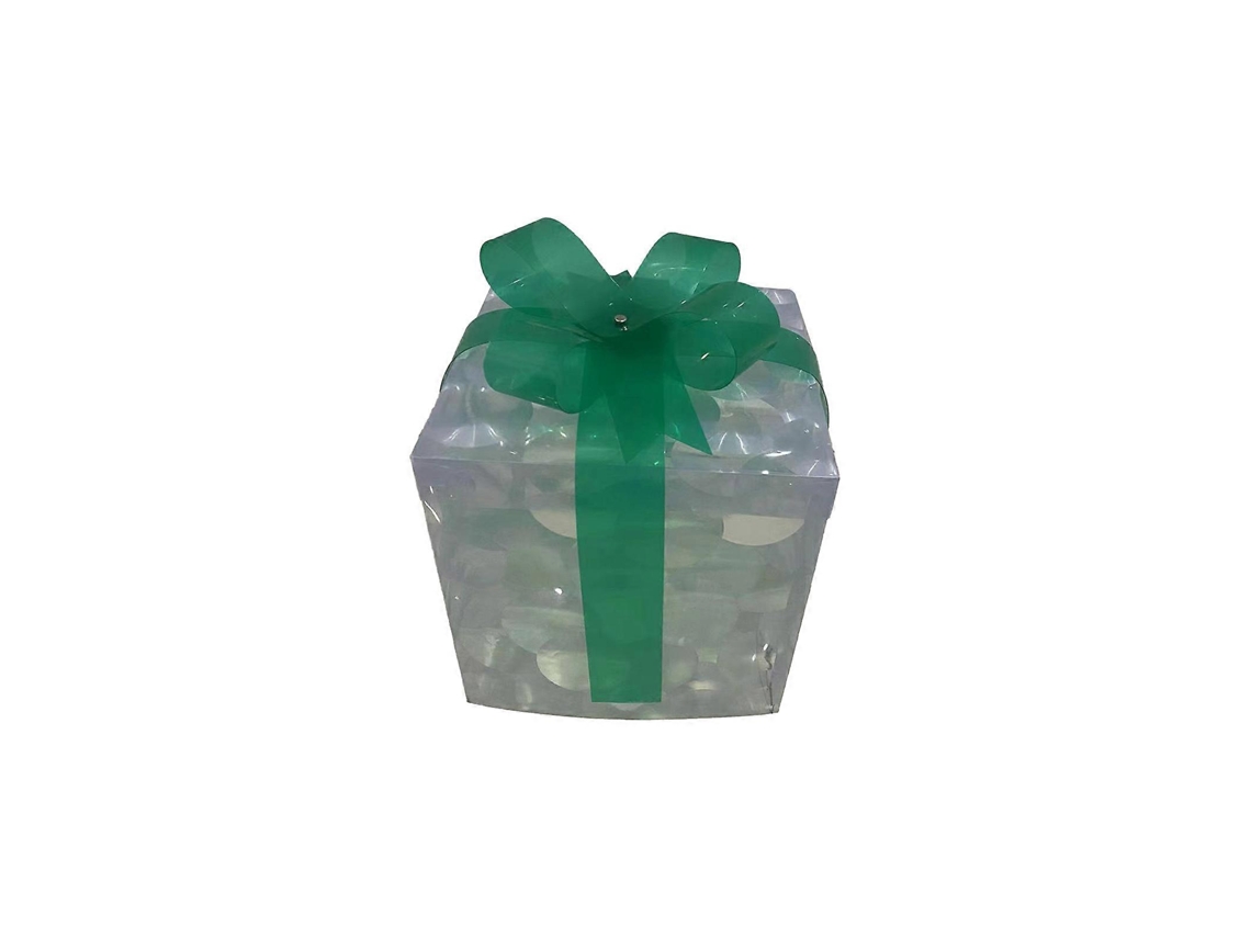 Caixa De Presente Decorativa De Natal Brilhante Com Laço, Caixa De Luzes De Natal Para Iluminação Externa, Árvore De Natal E Festa. Hengjian