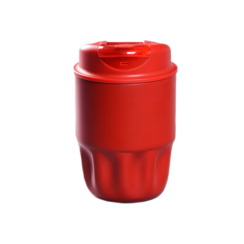 (vermelho, 260ml) Garrafa Térmica Para Café, Aço Inoxidável 316, Boca Larga Antibacteriana, Adequada Para Bebidas Quentes E Frias.