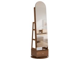 Vitrine Giratória Para Joias Succebuy 360 Graus Espelho De Corpo Inteiro 550 X 550 X 1655 Mm
