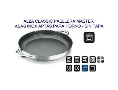 Alza classic paellera master inox 28 s-tapa apta horno 31150528