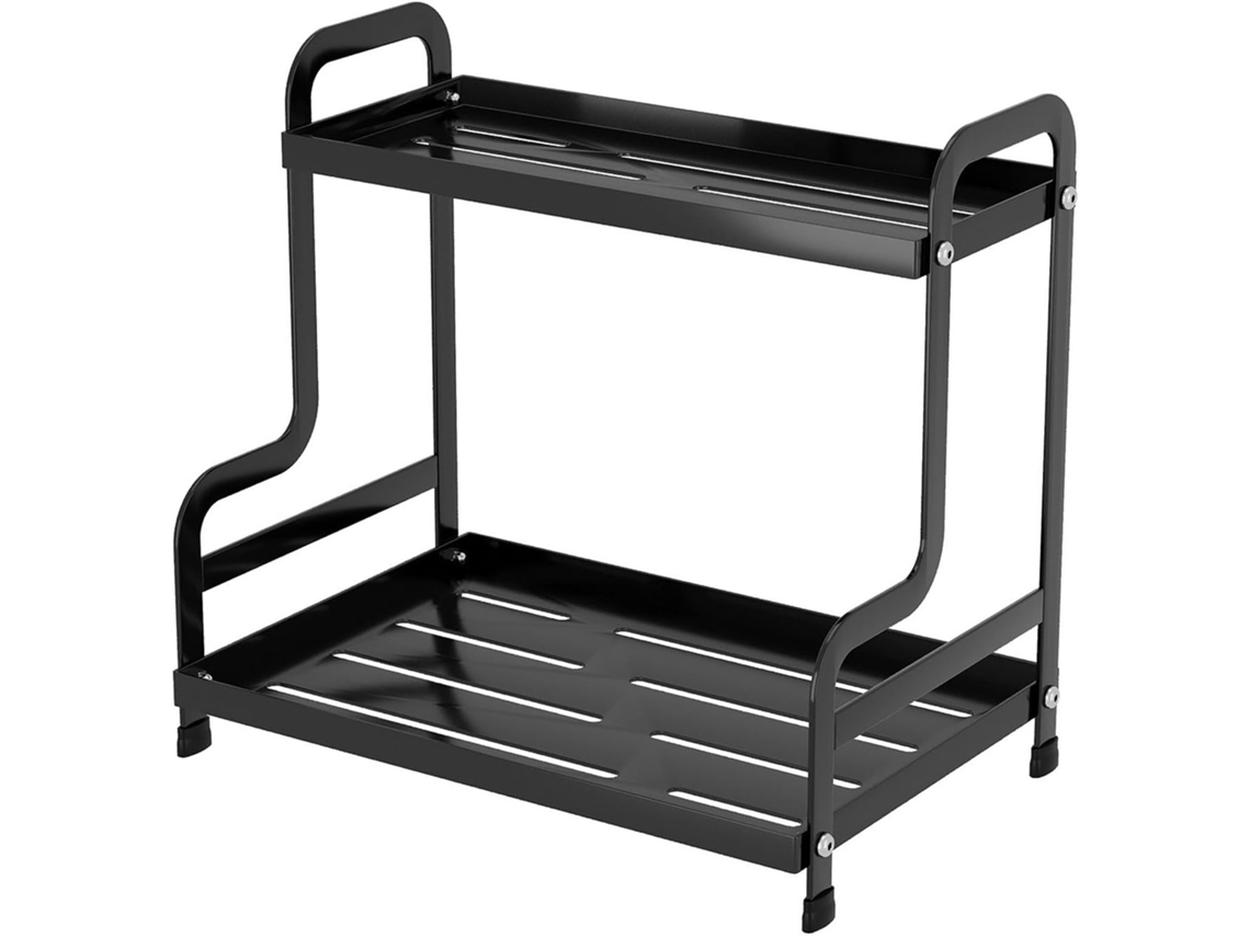 Suporte De Ferro De Dois Níveis Para Xícaras De Café, Cosméticos E Maquiagem, Resistente À Ferrugem.