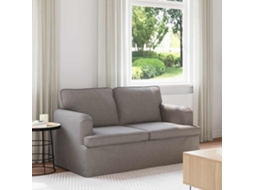 Vidaxl Sofá Cinzento-acastanhado 144 X 80 X 85 Cm Tecido