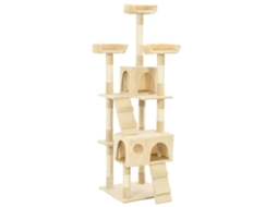 Vidaxl Árvore C/ Postes Arranhadores Sisal 170 Cm Bege