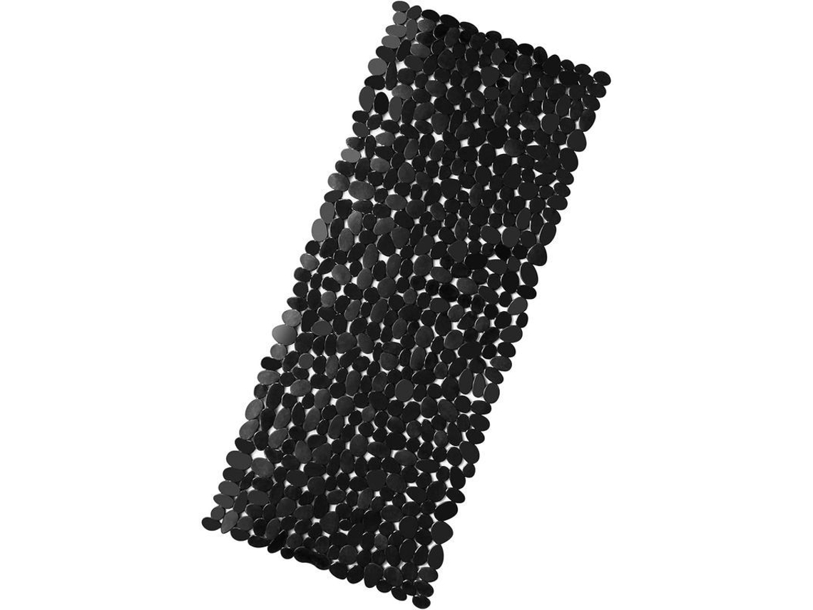 2026-tapete De Banho Antiderrapante Linjou Para Crianças Com Ventosas, Antimofo, Lavável À Máquina, 88x40cm Preto