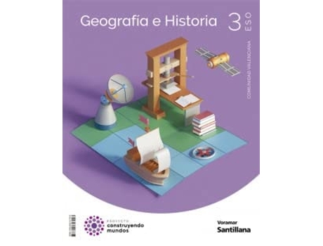 Livro Geografía 3r.eso. Construyendo Mundos. Valencia 2023 Da Editorial Voramar De Desconocido (espanhol)