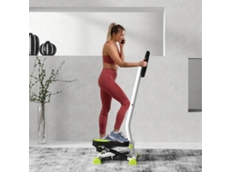 Swing Fitness Stepper com LCD e Alças, Equipamento para Casa até 100 kg, Aço ABS, Verde, 55 x 44 x 108 cm Ehstmind