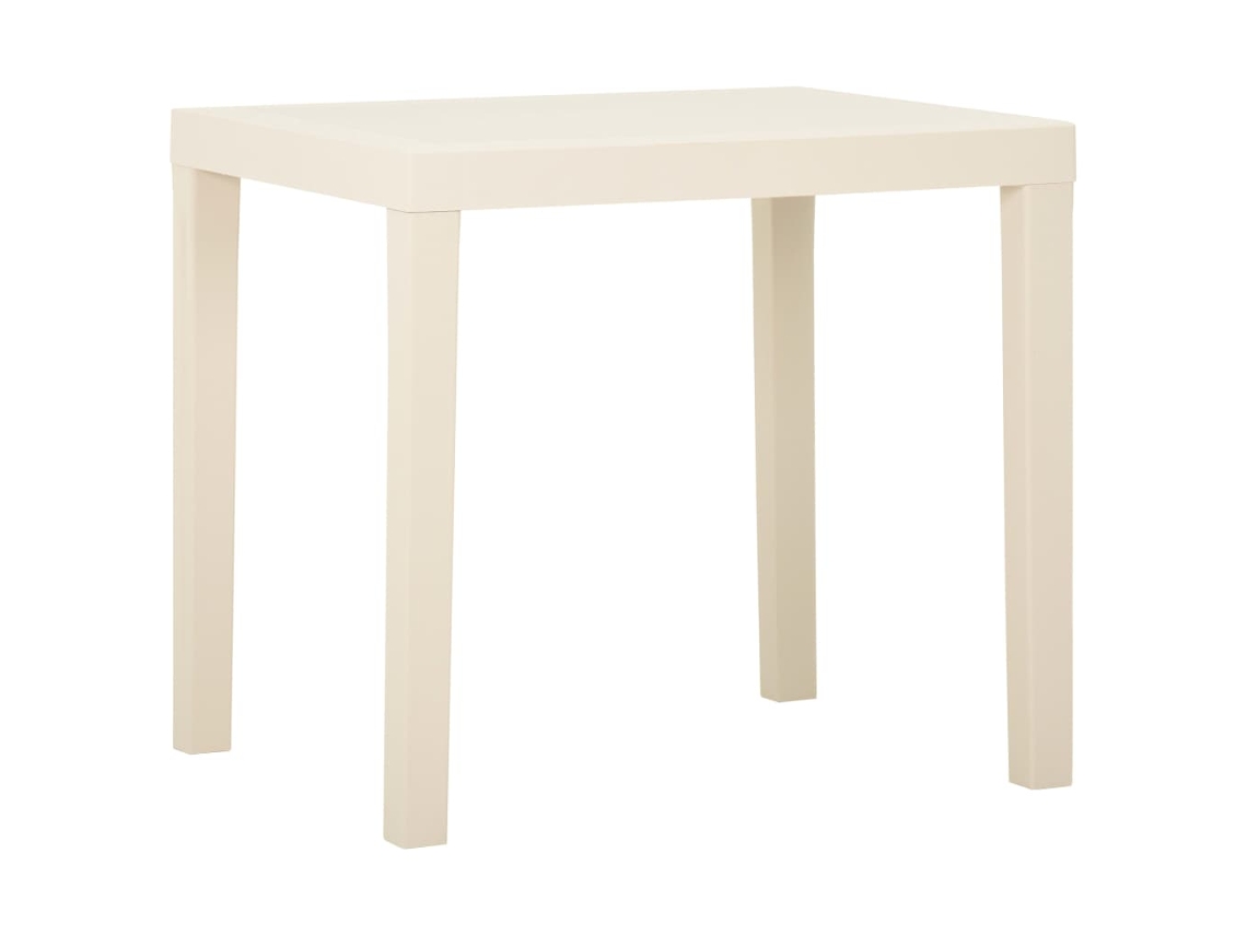 Vidaxl Mesa De Jardim 79x65x72 Cm Plástico Branco