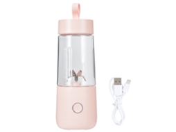 Liquidificador Portátil Laxiscreed Com Carregamento Usb E Copo De Suco Rosa Para Vitaminas