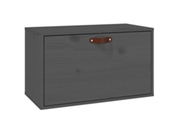 Wall Cabinet, Wall Cabinets Vidaxl Cinzeto Madeira De Pinho (n/a)