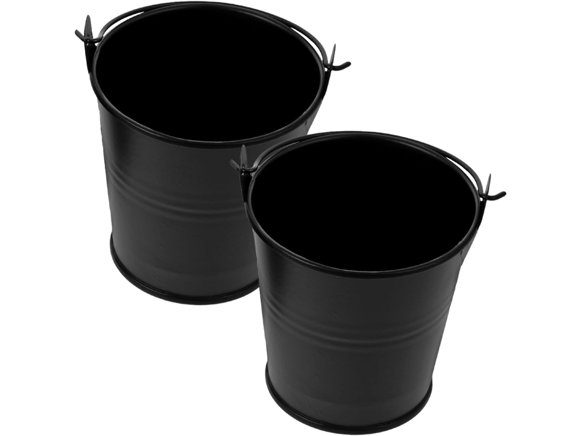 Inoomp Kit de 2 Peças para Churrasqueira Externa, Mini Churrasqueira, Balde para Óleo, Acessórios para Churrasqueira, CHABERLU