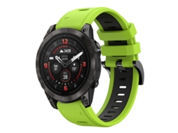 Bracelete Esportivo Silicone para Garmin Epix Pro com duas cores Lime e Black XIAOMOYU