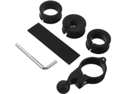 Suporte de guidão reforçado com junta esférica de 17 mm para motocicletas redondas.