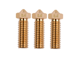 Bico De Extrusor De Latão Volcano M6 0.4mm Para Impressora 3d Sidewinder X1 Tevo 1.75mm Filamento 3pcs