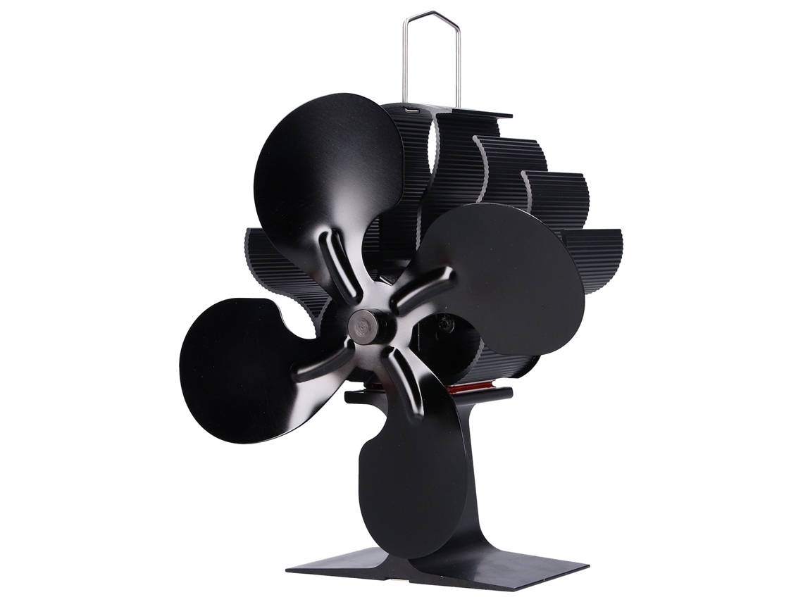 Ventilador de Estufa de 4 Pás por Calor para Chimenea Ecológico S/MARCA