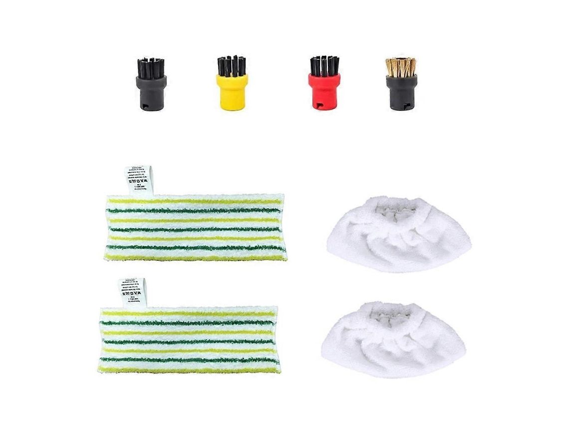 Conjunto De 8 Peças De Escova A Vapor, Bocal E Pano Para Pisos Para Karcher Sc2 Sc3 Sc4 Sc5 Easyfix Ctk10 Ctk20 Sg4/2 Sg4/4 - Peças De Reposiçã_glo