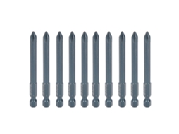 10 Bits Parafusadeira Elétrica S2 Aço Liga Azul Magnética 75x6.3mm Acessórios