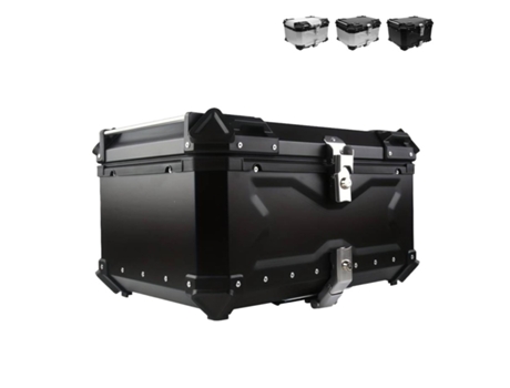 Top Case Moto Scooter Universal 65 Litros Para Dois Capacetes Maverick Xl Swordfish