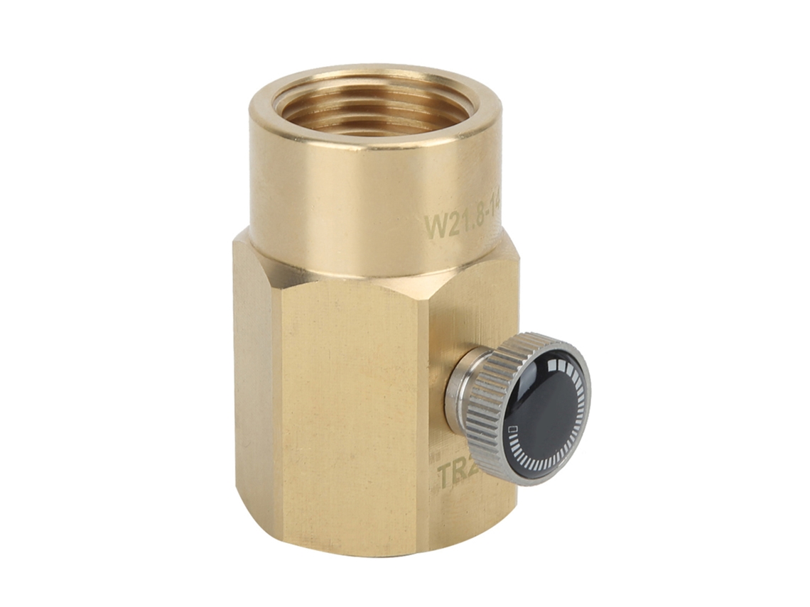 Adaptador de válvula mini latão G1/2 para W21.8-14, para recarga de água com gás Sodastream | S/MARCA