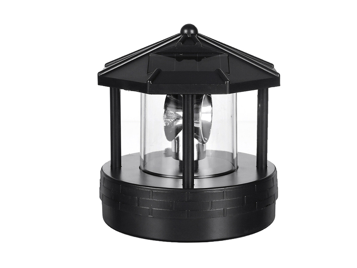 Farol solar rotativo com LED, resistente à água, IP44, decorativo para jardim, pátio, gramado