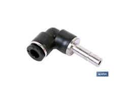 Codo adaptador orientable t-4   caja 2 unid.