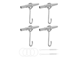Conjunto De 4 Torneiras De Aço Inoxidável Para Xarope De Bordo.