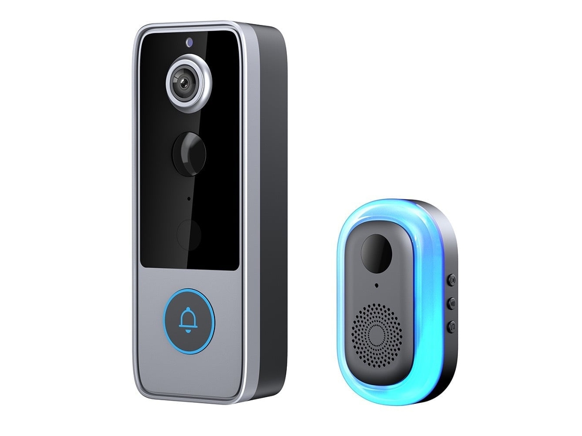 Campainha de Vídeo Sem Fio Inteligente com Áudio Bidirecional, Wi fi, Visão Noturna Hd, GOKOCO