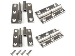 Conjunto De 4 Dobradiças Removíveis De 7, 6 Cm, 3 " Para Portas Internas E Externas, Em Aço Inoxidável 304