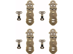 Conjunto de 4 Tâmaras Decorativas 90 Graus Em Bronze Antigo, Estilo