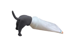 Ats tapa Exprimidora de Pasta Dental Universal com Culo de Cão Engraçado Cor Cinza