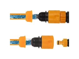 Nova Line kit de Conectores de Mangueira com Conectores Rápidos, Parada de Água e Adaptadores 3/4 e 1/2 Polegada para Jardim, Lavagem e Irrigação