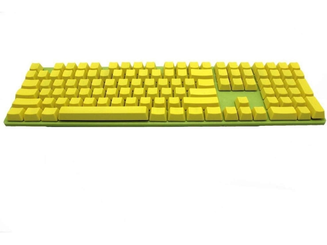 Lurelia Keycaps 108 Peças, Pbt, Cor Amarelo Para Teclado Mecânico