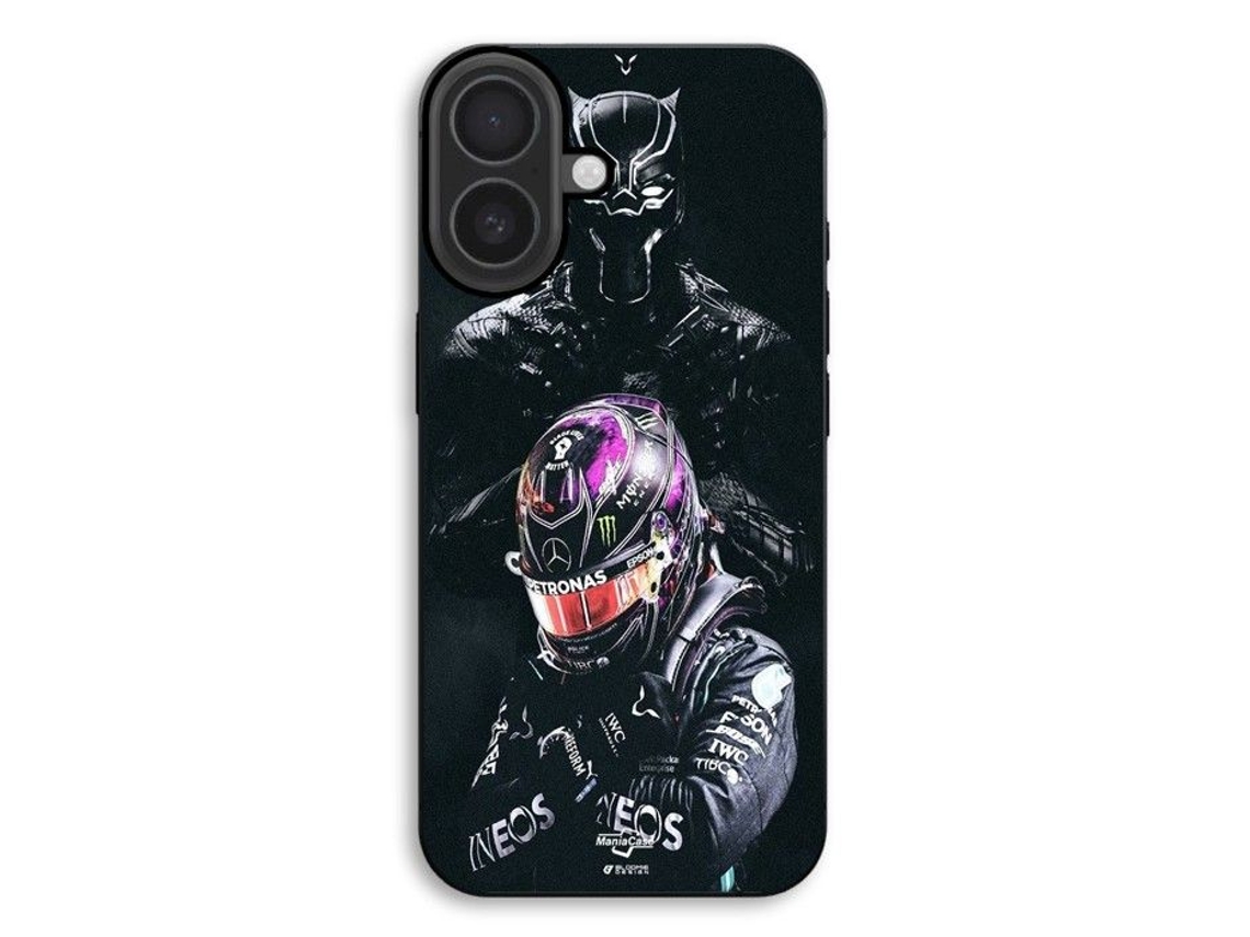 Capa Para Celular - Maniacase - Iphone 17 - Silicone Tpu - Preta - Pantera Negra