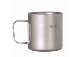 Copo de Titânio Parede Dupla 220 550ml Casa Camping