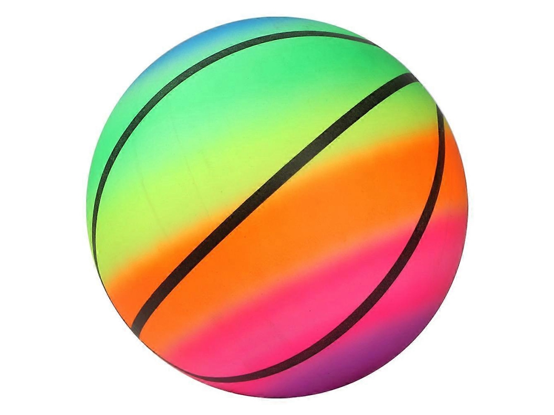 Bola De Praia Inflável Arco-íris Vibrante 23 Cm Para Esportes Ao Ar Livre, Brincadeiras Na Água E Diversão Infantil. Construção D -aquaforge