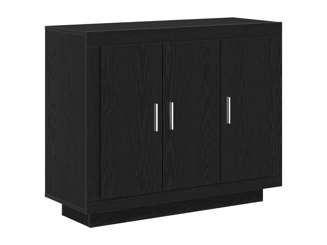 Conjunto 1 Móveis De Aparador Vidaxl Preto Derivados De Madeira (92 X 35 X 75 Cm)