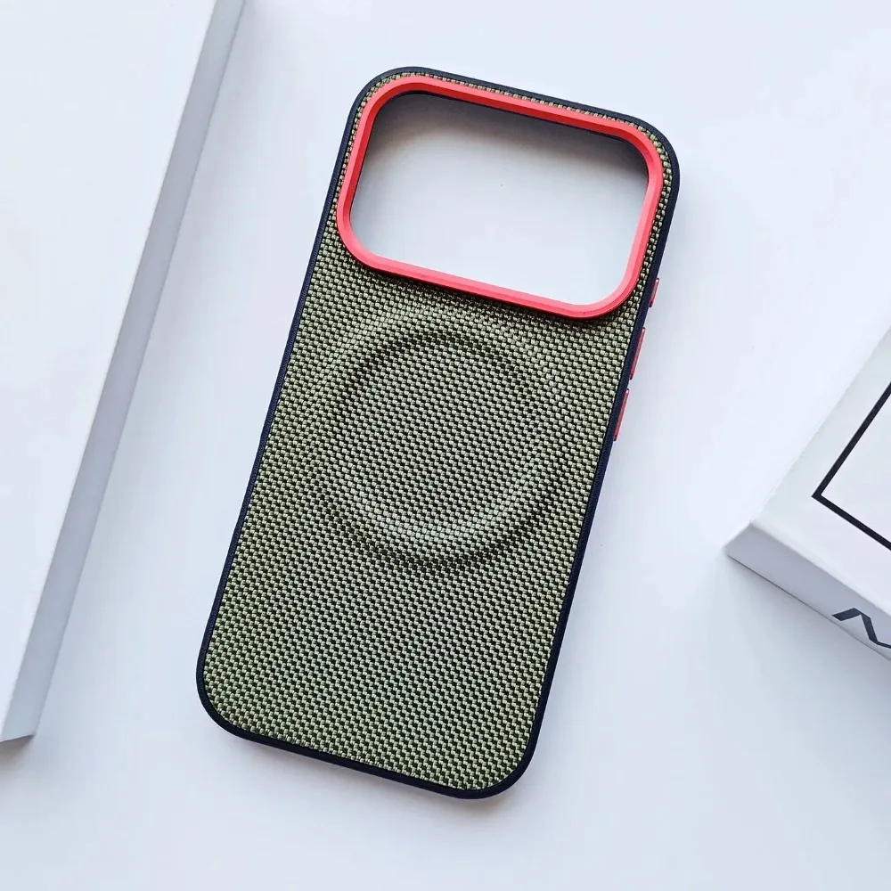 (verde, Poco F8 Pro) Capa De Celular Luxuosa Com Acabamento Fosco Em Tecido, Compatível Com Carregamento Magnético E Proteção Contra Quedas.